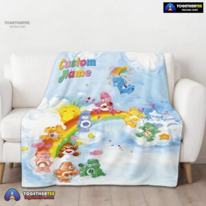 Alternative view of Official Rainbow Care Bears Character Sky Blanket Fleece Customized Blanket