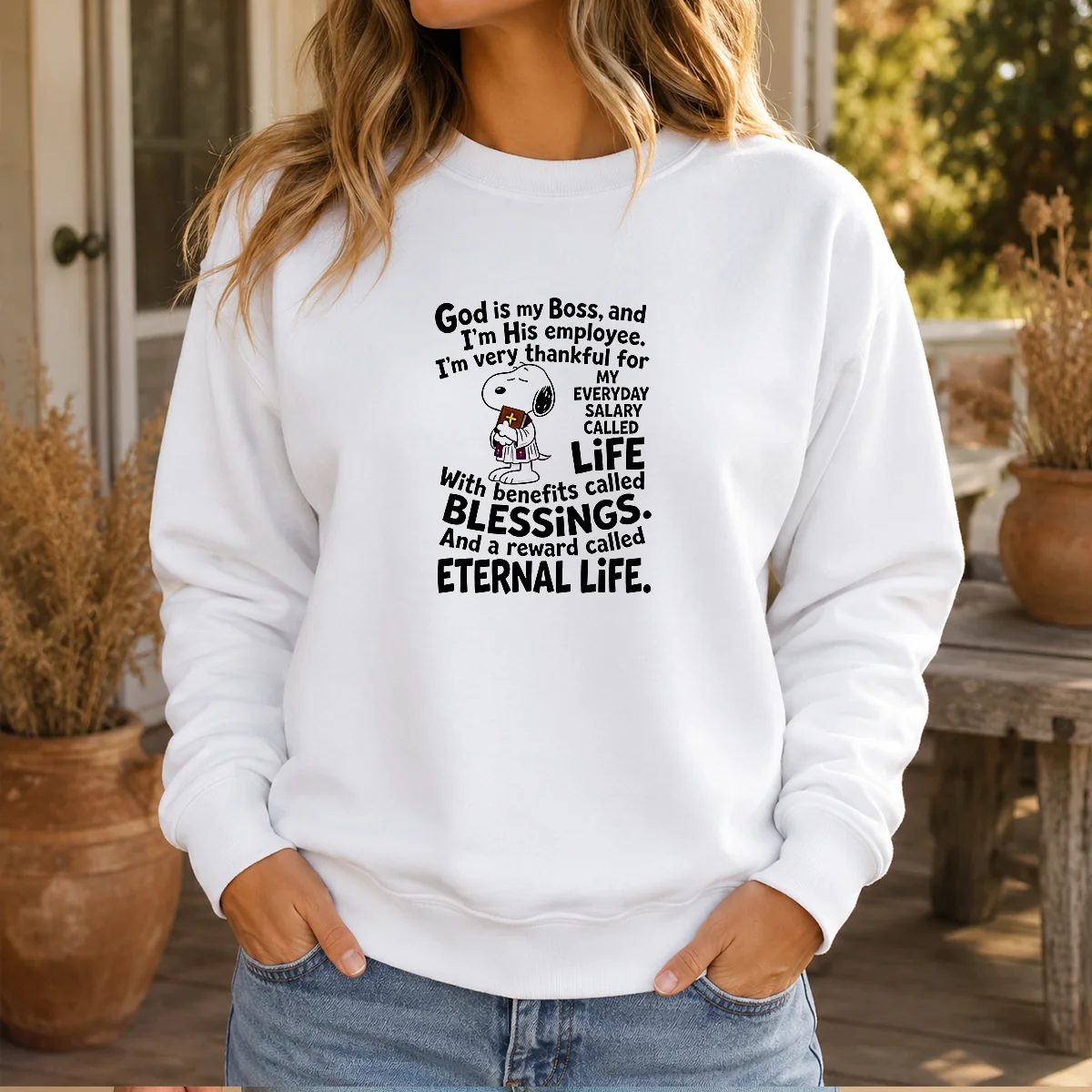 Hot God Is My Boss And Im His Employee Im Very Thankful For My Everyday Salary Called Life Shirt - Image 5