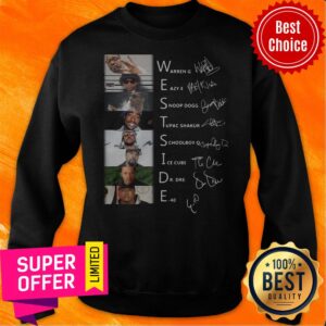 Alternative view of Top West Side Warren G Eazy E Snoop Dogg Signatures Shirt