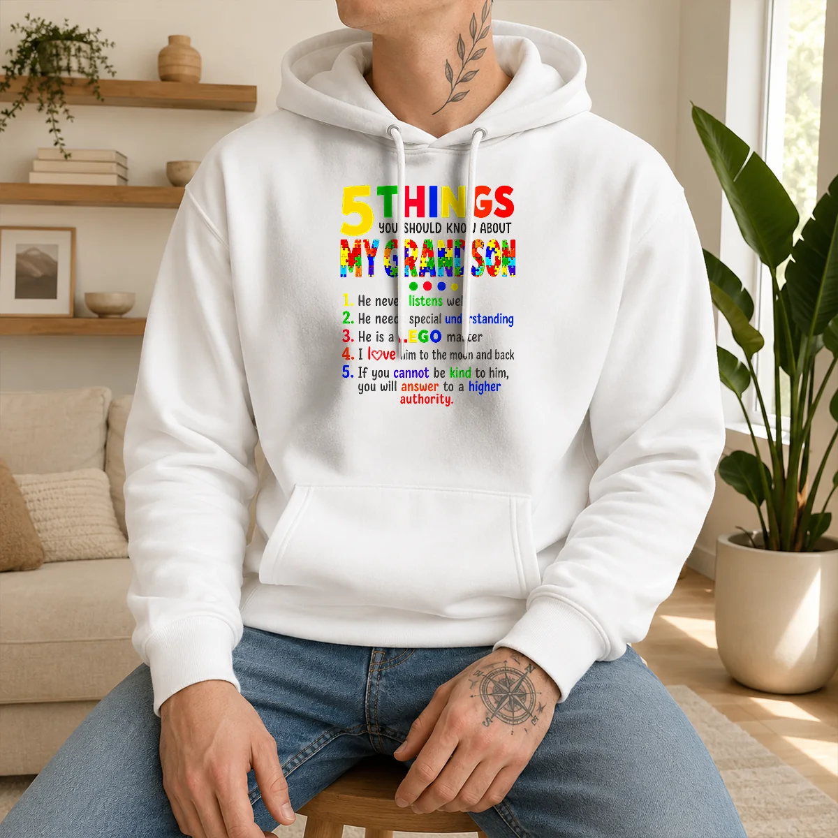 Awesome 5 Things You Should Know About My Grandson Shirt - Image 2
