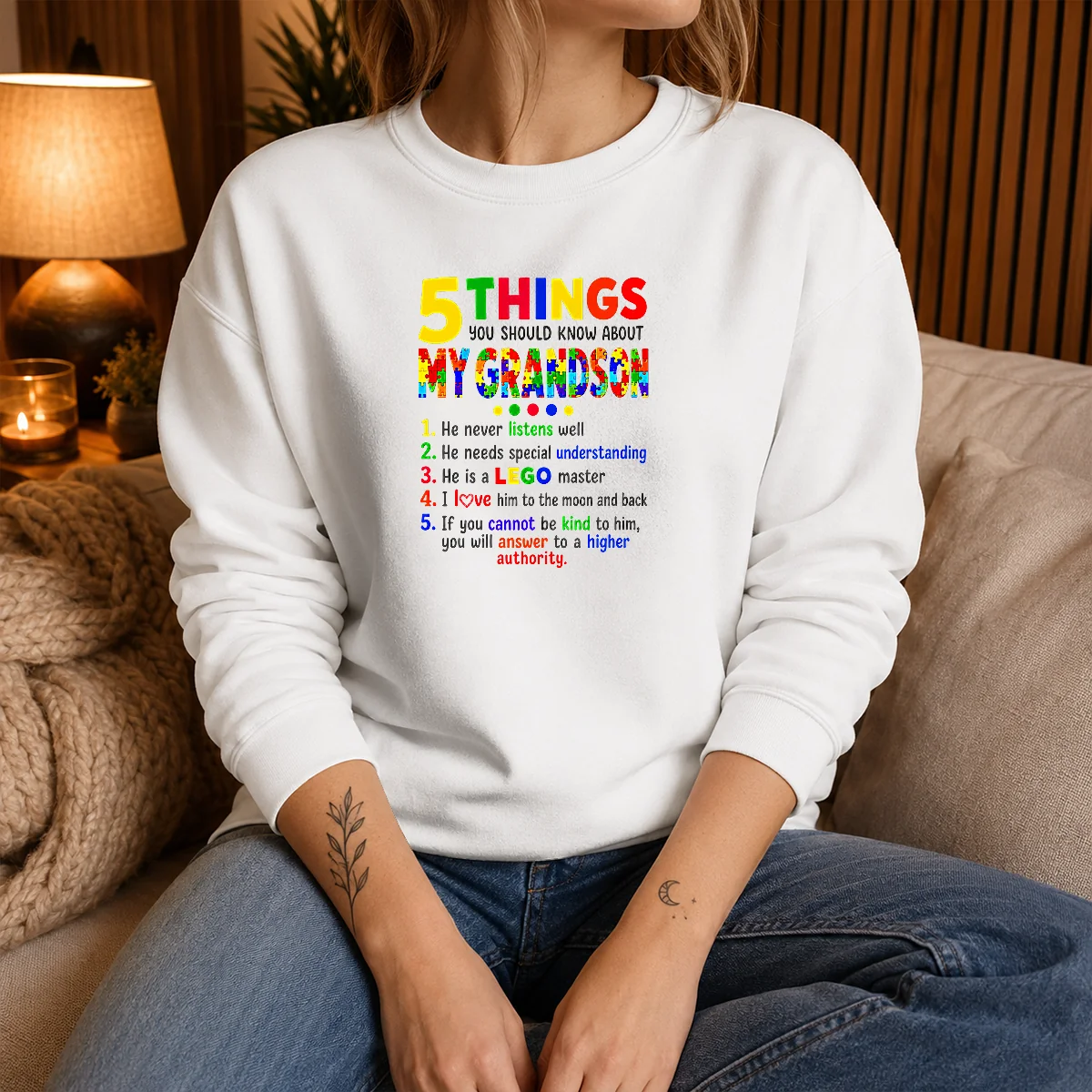 Awesome 5 Things You Should Know About My Grandson Shirt - Image 5