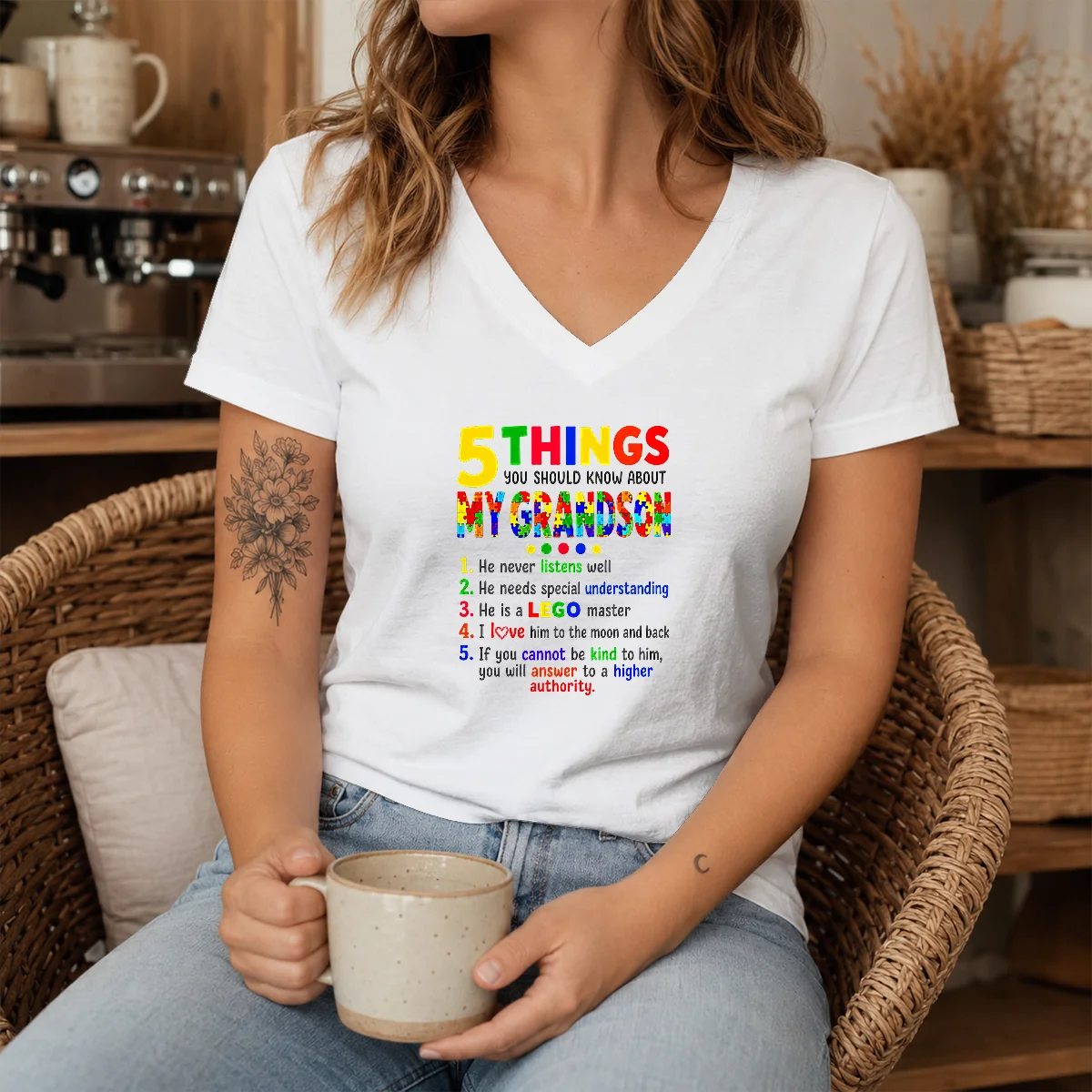 Awesome 5 Things You Should Know About My Grandson Shirt - Image 8