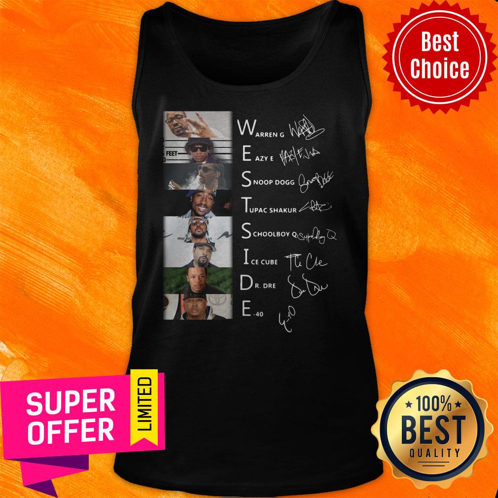 Top West Side Warren G Eazy E Snoop Dogg Signatures Shirt - Image 5
