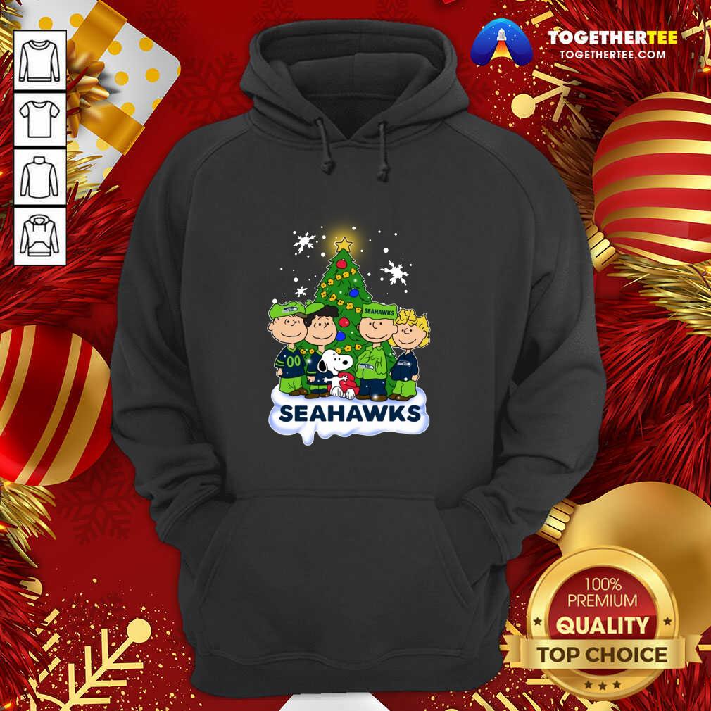 Funny Snoopy The Peanuts Seattle Seahawks Christmas Shirt - Image 5