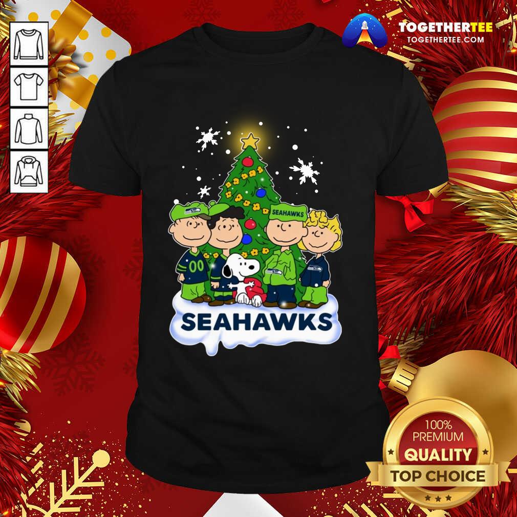 Funny Snoopy The Peanuts Seattle Seahawks Christmas Shirt