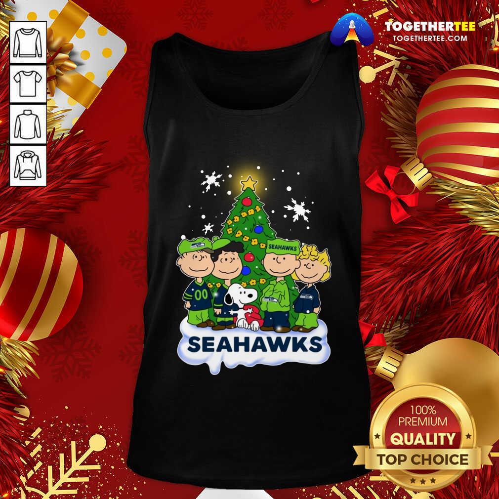 Funny Snoopy The Peanuts Seattle Seahawks Christmas Shirt - Image 3