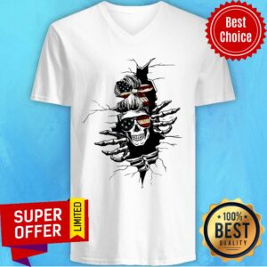 Alternative view of Granda Skull Ripper America Flag Shirt