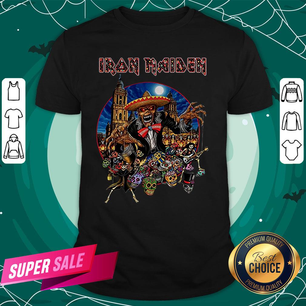 Awesome Iron Maiden Mexico Skull Halloween Shirt