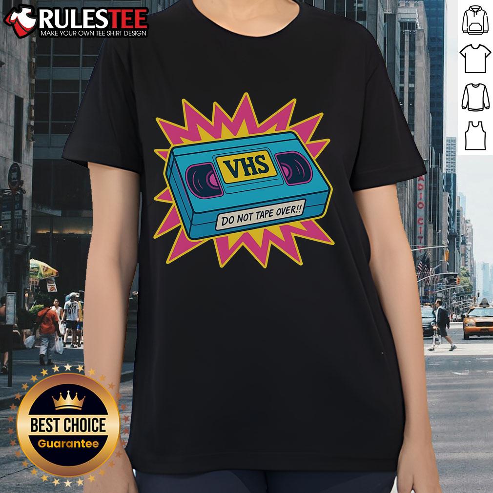 Awesome VHS Do Not Tape Over Retro T-Shirt - Image 3