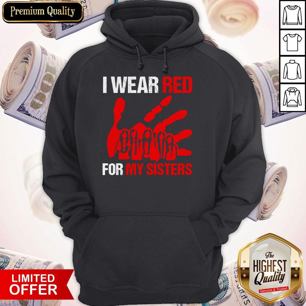 Official I Wear Red For My Sister Shirt - Image 2