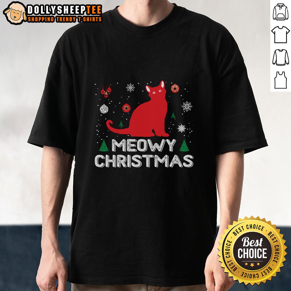 Pretty Meowy Christmas Cute T-Shirt