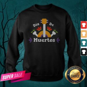 Alternative view of Dia De Los Guitar Mexican Holiday Shirt