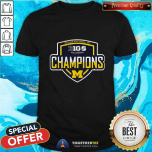 Offical Navy Michigan Wolverines 2024 Big Ten Men's Lacrosse Tournament Champions T-Shirt