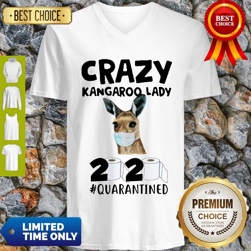 Original Crazy Kangaroo Lady 2020 Quarantined Shirt - Image 2