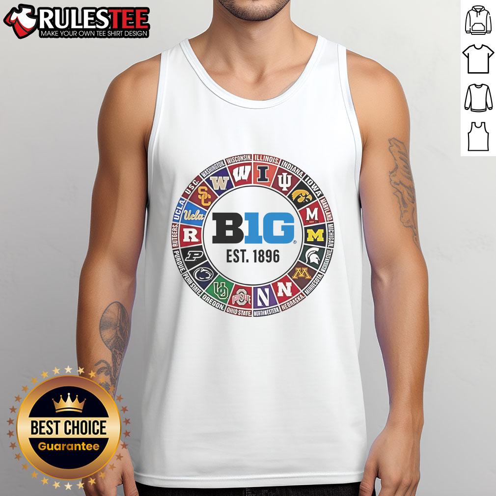 Nice Big Ten Est 1896 Teams Logo T-Shirt - Image 4