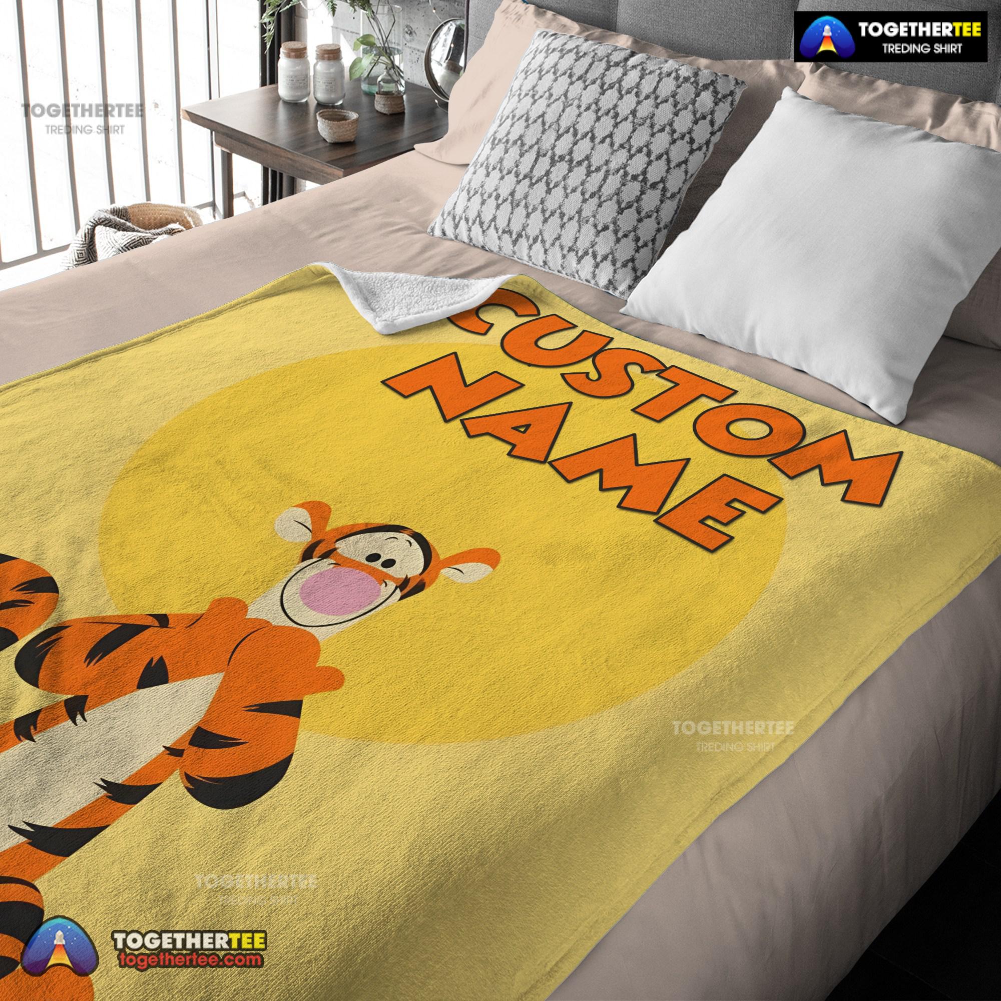 Official Winnie The Pooh Tigger Blanket Fleece Customized Blanket - Image 3
