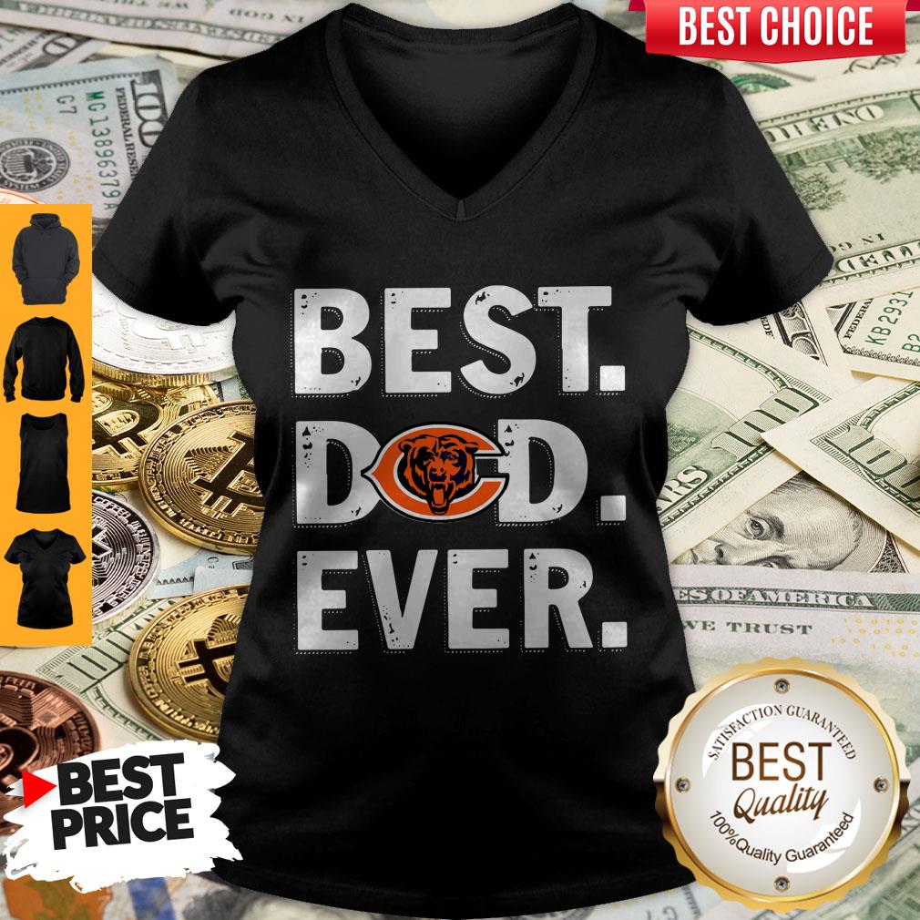 Chicago Bears Best Dad Ever Happy Father’S Day Shirt - Image 3