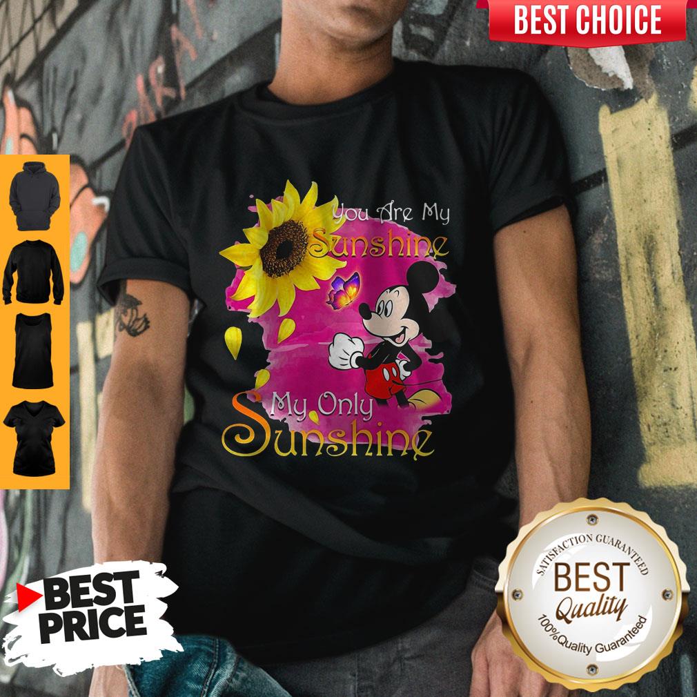 Mickey Mouse Butterfly Sunflower You Are My Sunshine My Only Sunshine Shirt