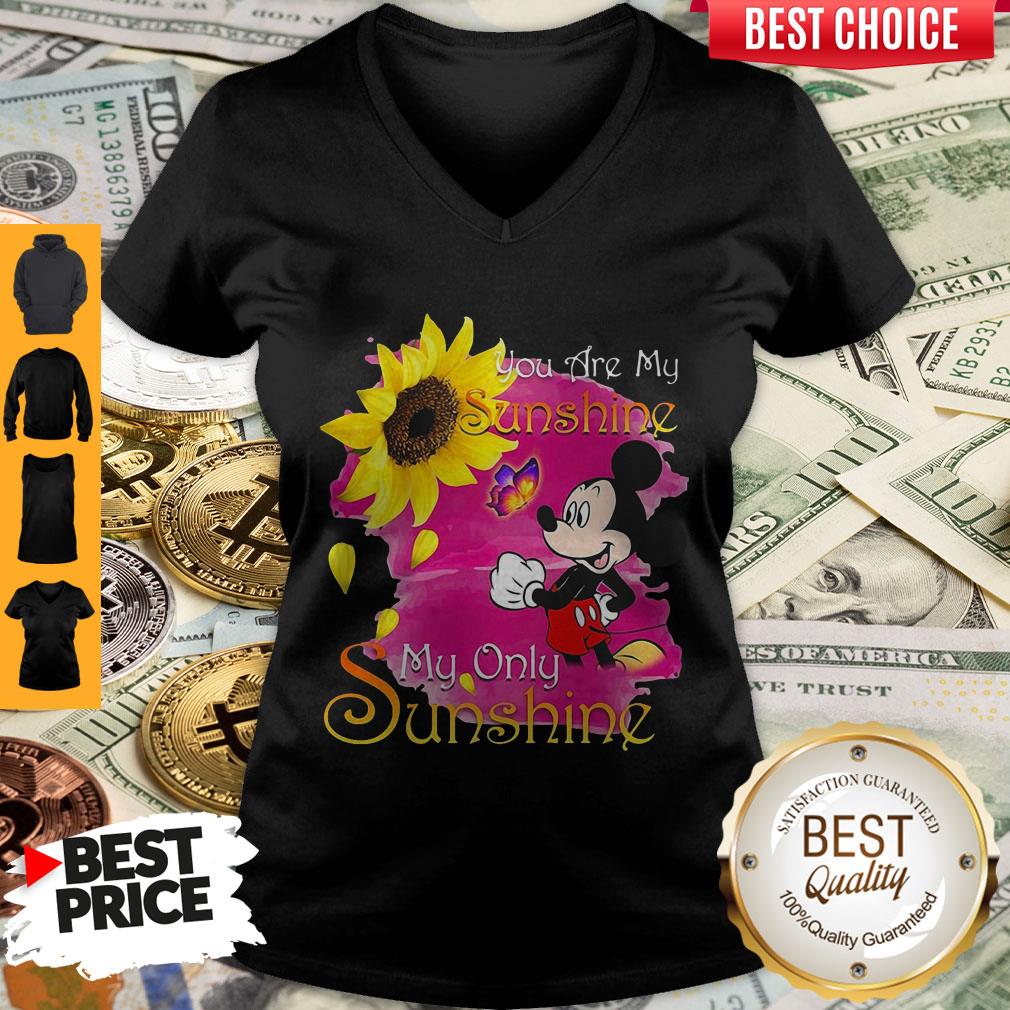 Mickey Mouse Butterfly Sunflower You Are My Sunshine My Only Sunshine Shirt - Image 3