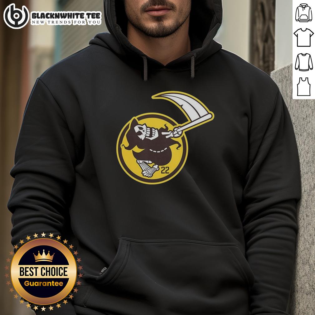 Awesome Mason Miller San Diego Padres MLB The Grim Reaper Number 22 T-Shirt - Image 2