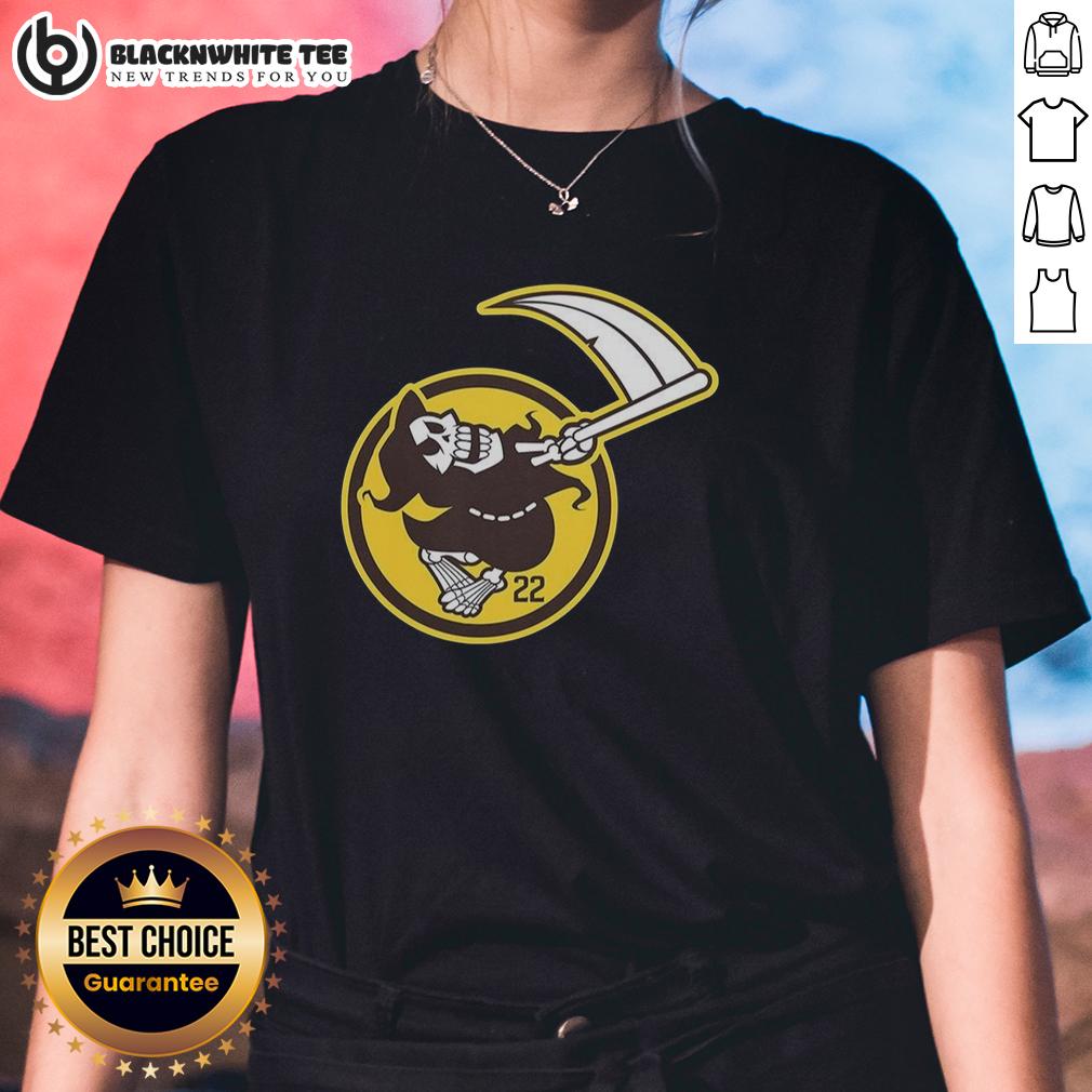 Awesome Mason Miller San Diego Padres MLB The Grim Reaper Number 22 T-Shirt - Image 3