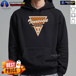 Alternative view of Nice Tennessee Volunteers Women's Basketball Palm Tree Pattern Inside A Triangle Logo T-Shirt