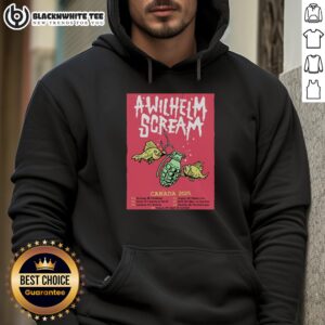Alternative view of Top A Wilhelm Scream 2025 Canada Tour Poster T-Shirt