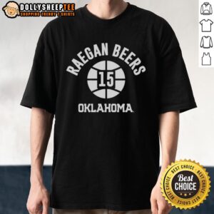 Awesome Oklahoma Sooners Basketball Raegan Beers #15 Name Number Ball T-Shirt