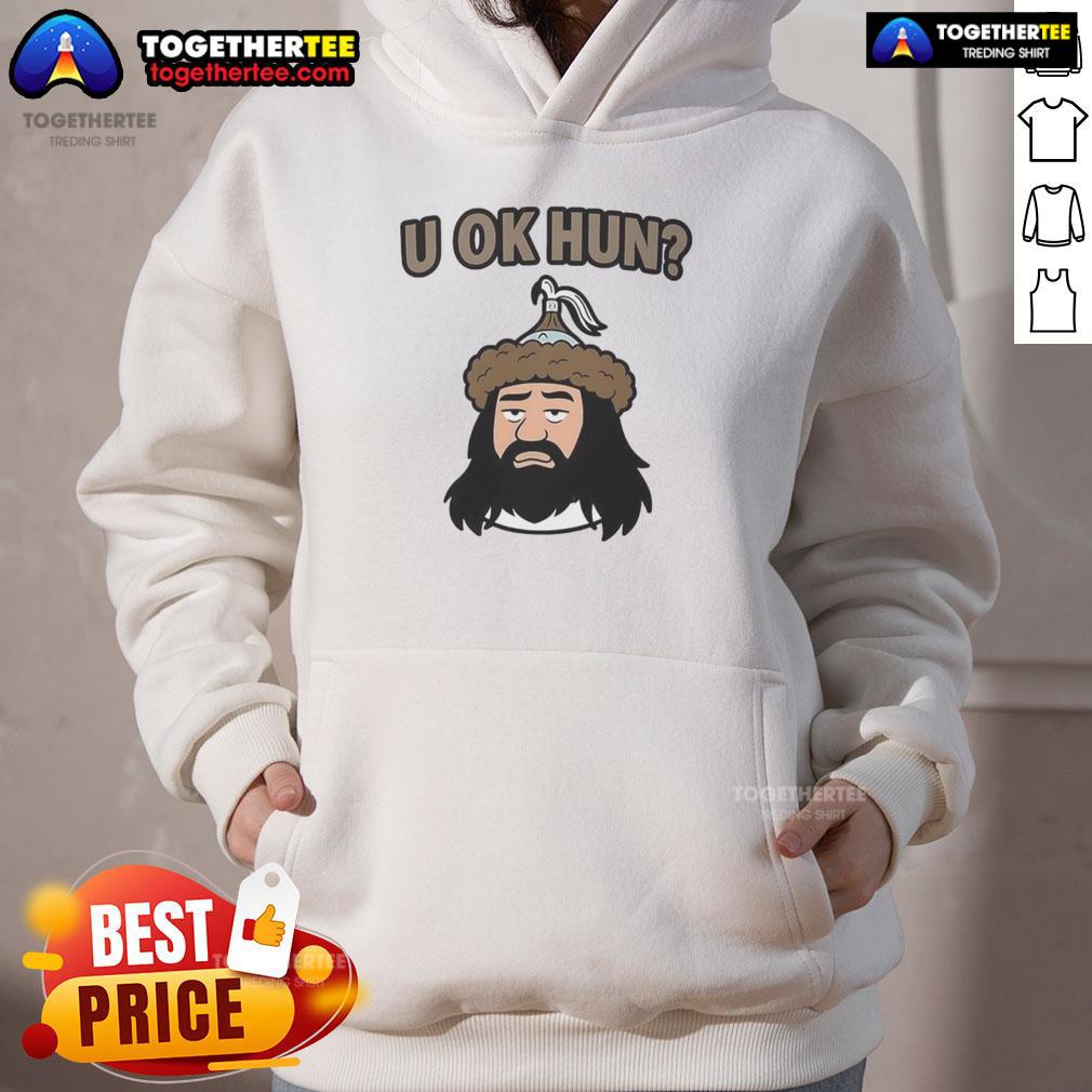 Awesome U Ok Hun Attila The Hun Face Cartoon T-Shirt - Image 2