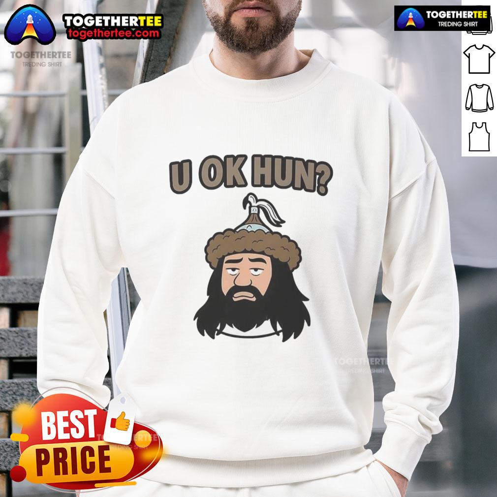 Awesome U Ok Hun Attila The Hun Face Cartoon T-Shirt - Image 5