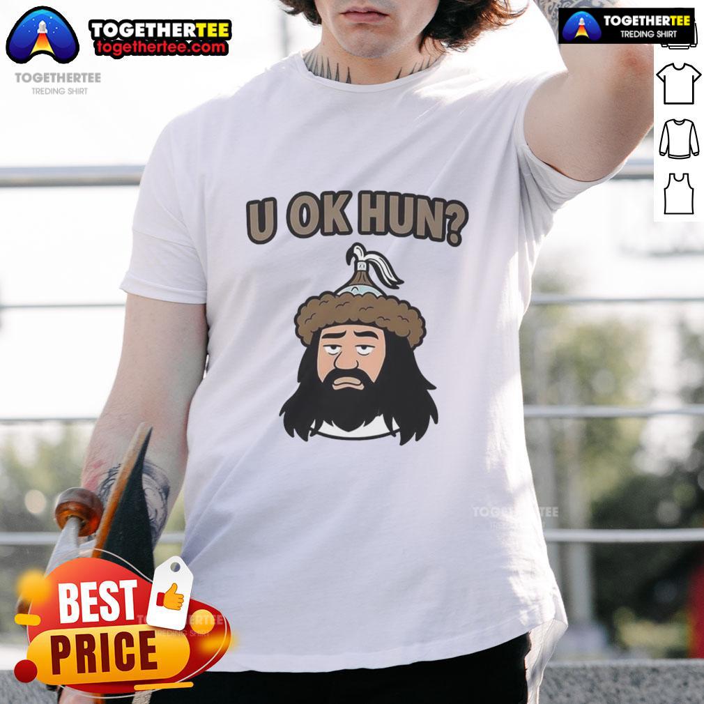 Awesome U Ok Hun Attila The Hun Face Cartoon T-Shirt