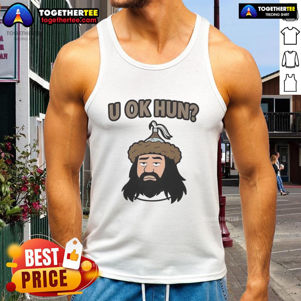 Awesome U Ok Hun Attila The Hun Face Cartoon T-Shirt - Image 4