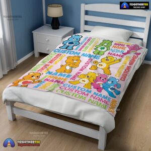 Alternative view of Official Cute Care Bears Friends Blanket Fleece Customized Blanket
