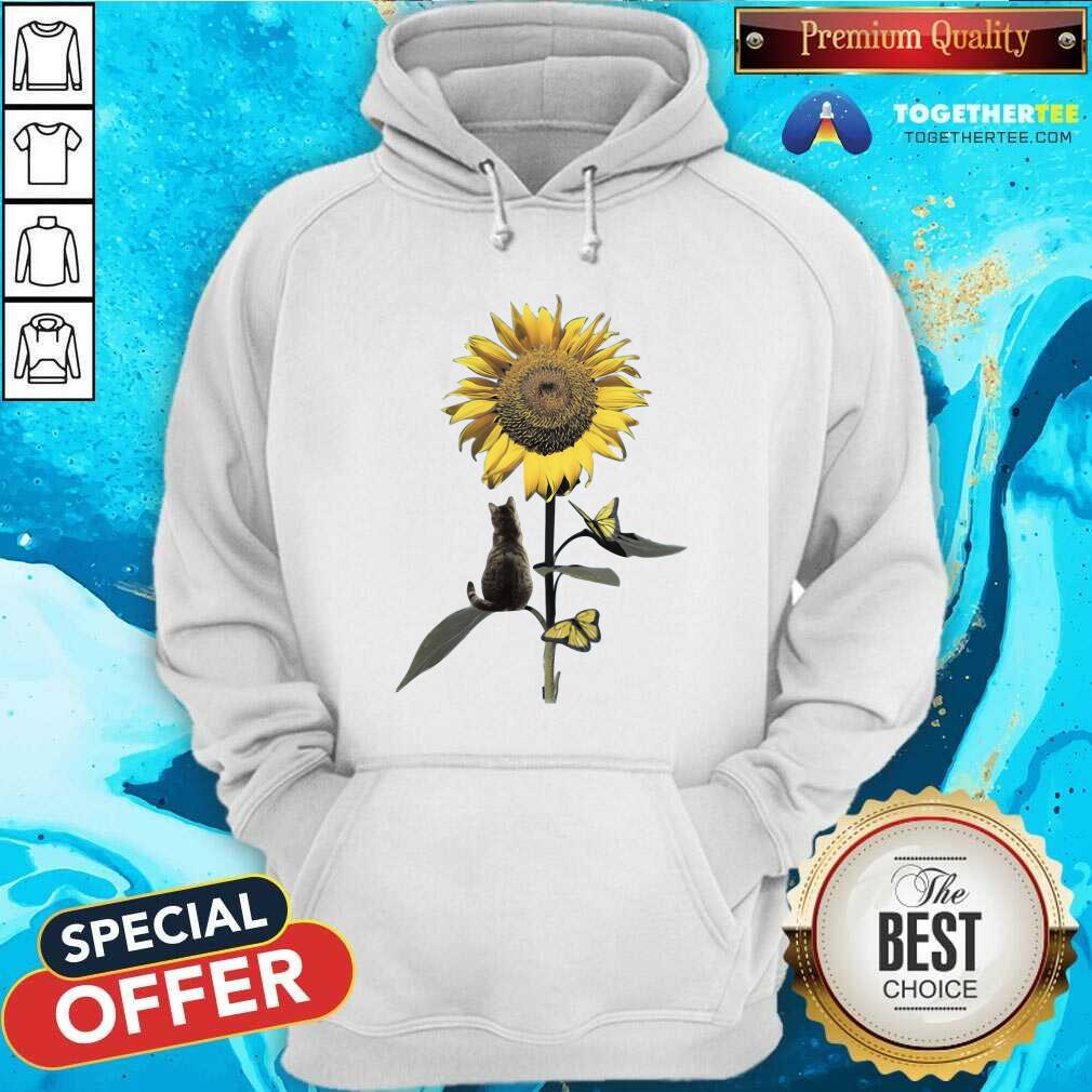 Grateful Cat And Sunflower Shirt - Image 5