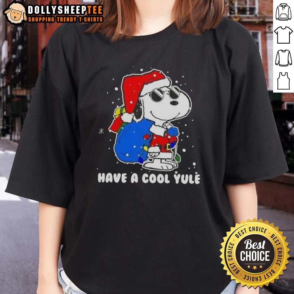 Good Snoopy Santa Hat Merry Christmas Have A Cool Yule T-Shirt - Image 3
