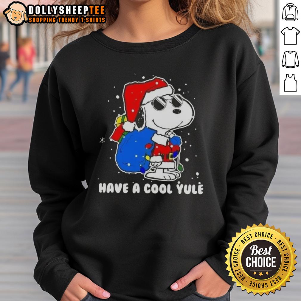 Good Snoopy Santa Hat Merry Christmas Have A Cool Yule T-Shirt - Image 5