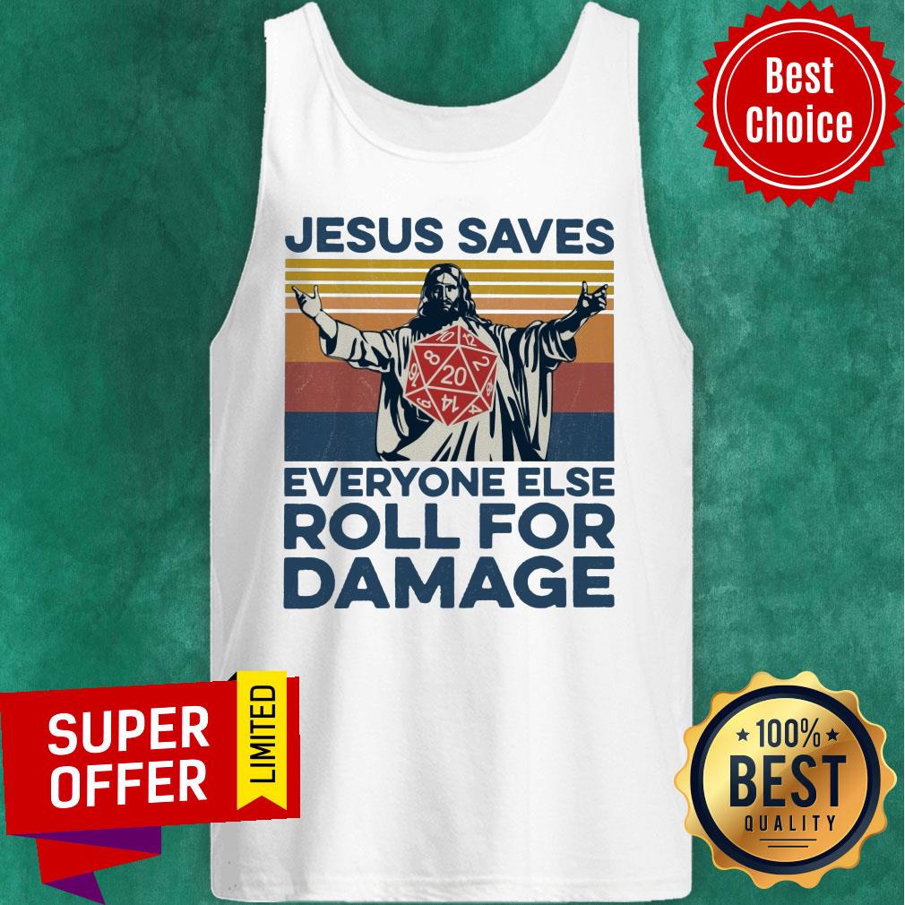 Jesus Saves Everyone Else Roll For Damage Shirt - Image 4