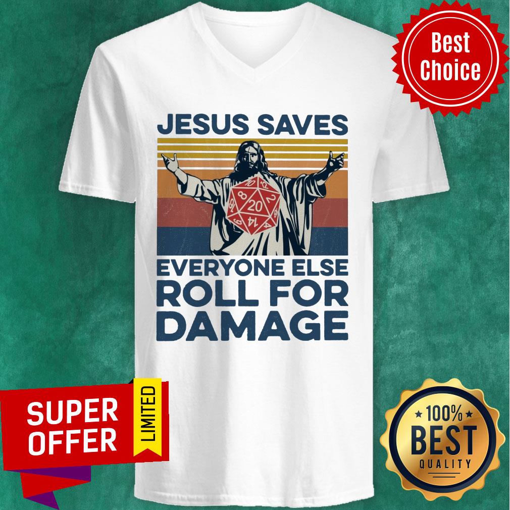 Jesus Saves Everyone Else Roll For Damage Shirt - Image 3