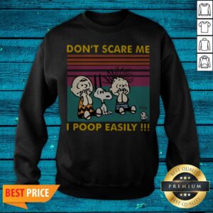 Alternative view of Charlie Brown Snoopy Pig-pen Omg Boo Ghost Dont' Scare Me I Poop Easily Vintage Shirt