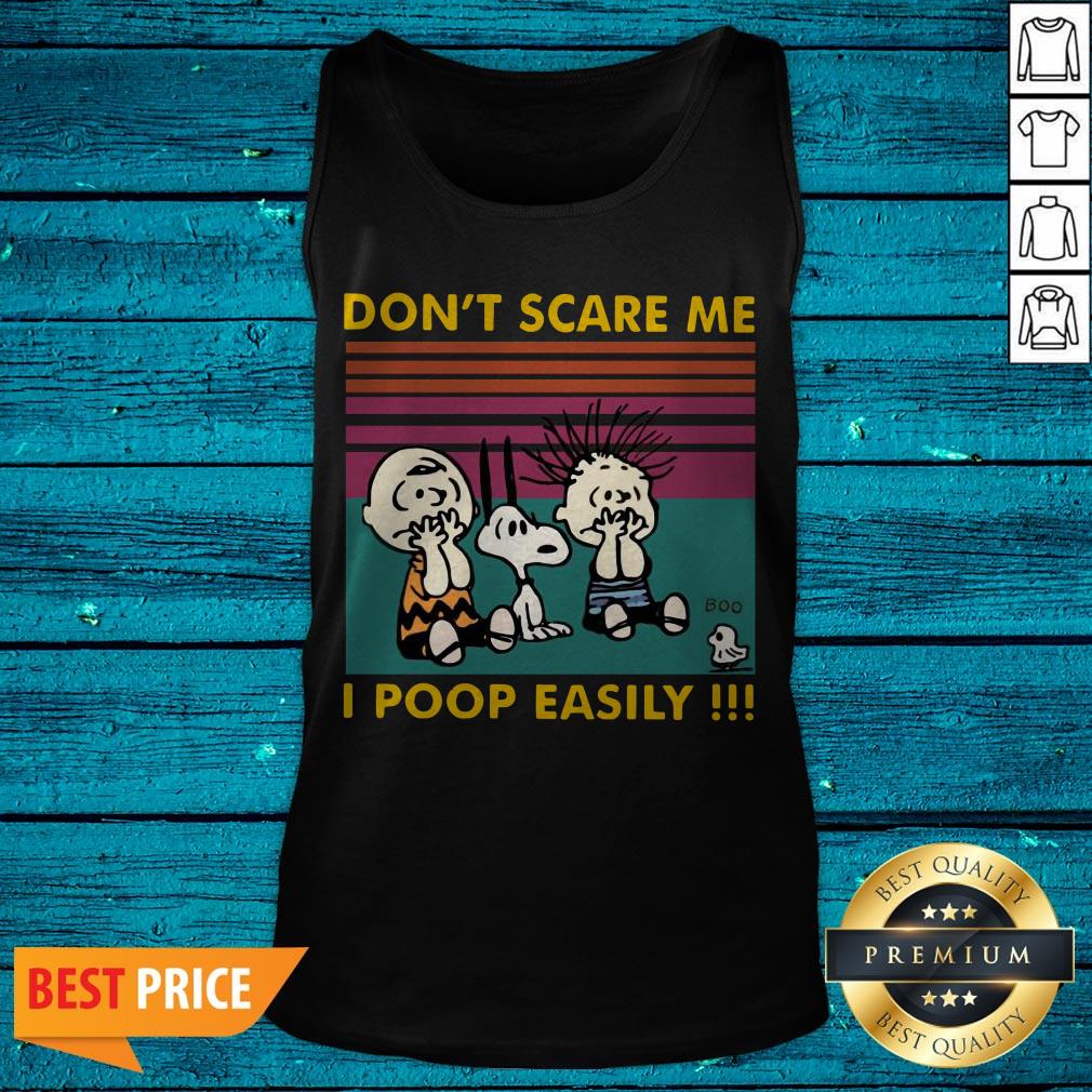 Charlie Brown Snoopy Pig-pen Omg Boo Ghost Dont' Scare Me I Poop Easily Vintage Shirt - Image 5