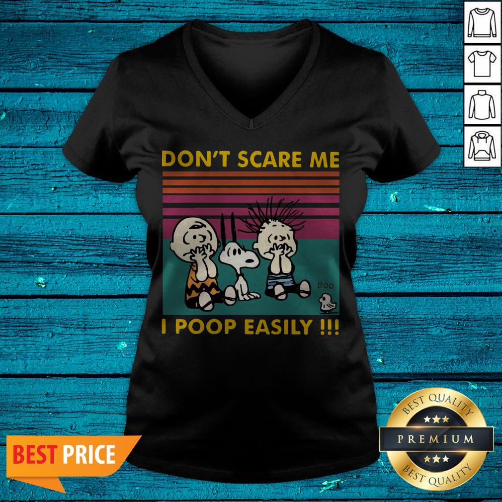 Charlie Brown Snoopy Pig-pen Omg Boo Ghost Dont' Scare Me I Poop Easily Vintage Shirt - Image 4