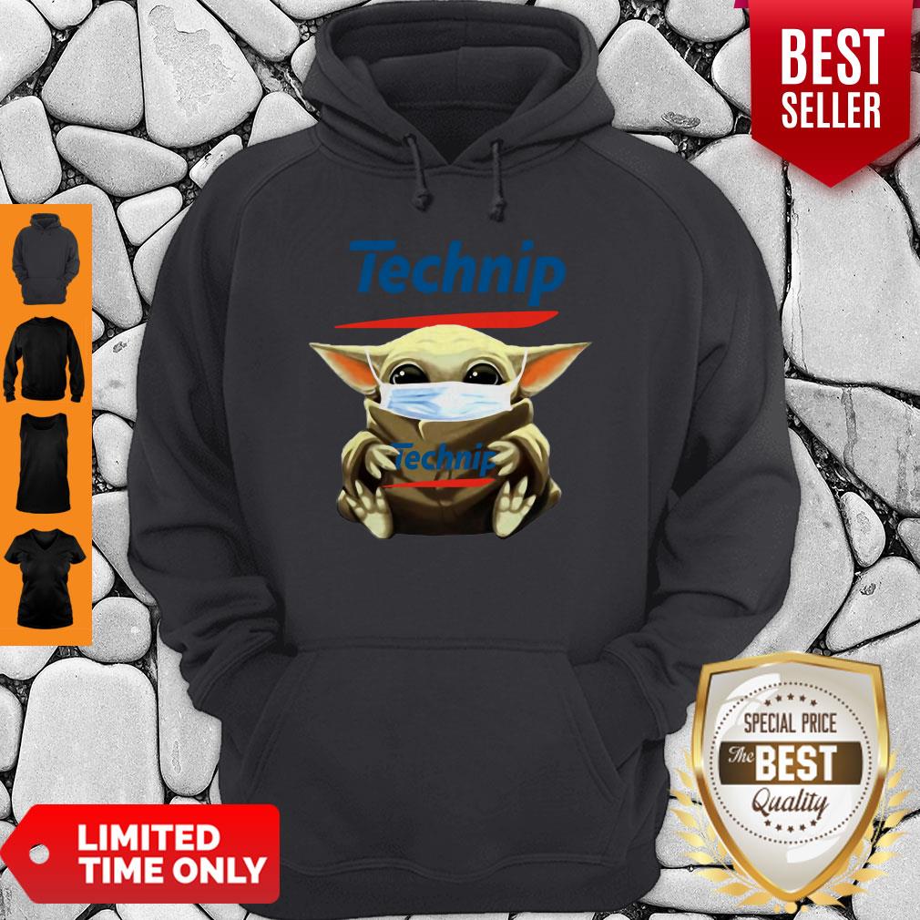 Official Baby Yoda Mask Hug TechnipFMC Coronavirus Shirt - Image 4