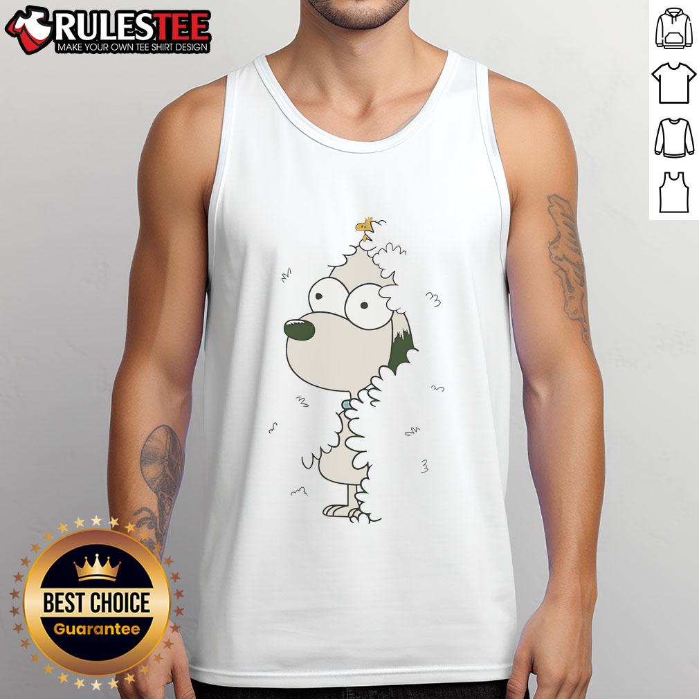 Nice Snoopy And Woodstock Bush X Simpsons T-Shirt - Image 4