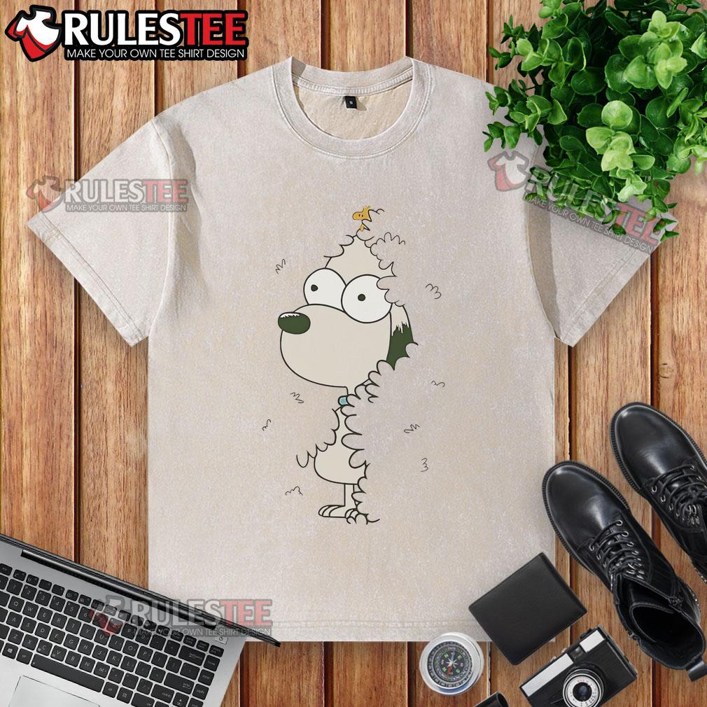 Nice Snoopy And Woodstock Bush X Simpsons T-Shirt - Image 6