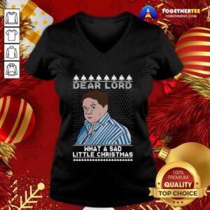 Alternative view of Cute Dear Lord What A Sad Little Christmas Shirt