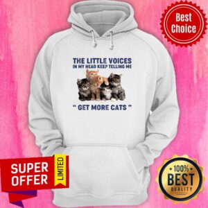 Alternative view of Top The Little Voices In My Head Keep Telling Me Get More Cats Shirt