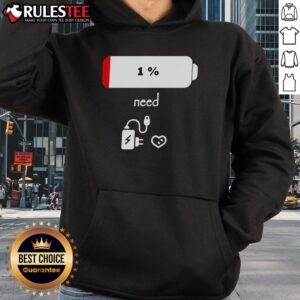 Alternative view of Good 1 Percent Battery Need To Recharge T-Shirt