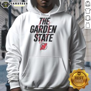 Alternative view of Nice New Jersey Devils The Garden State Outline T-Shirt