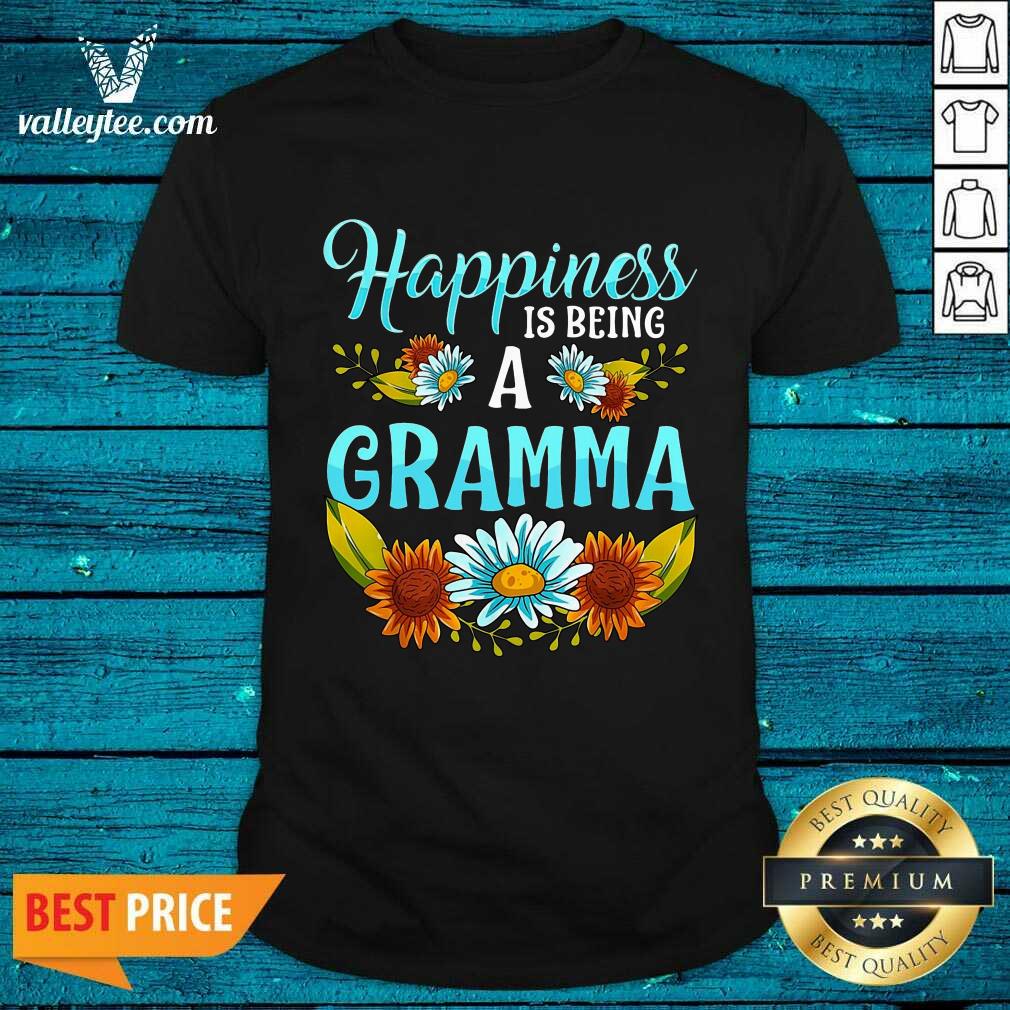 Happiness Is Being A Gramma Flower Shirt