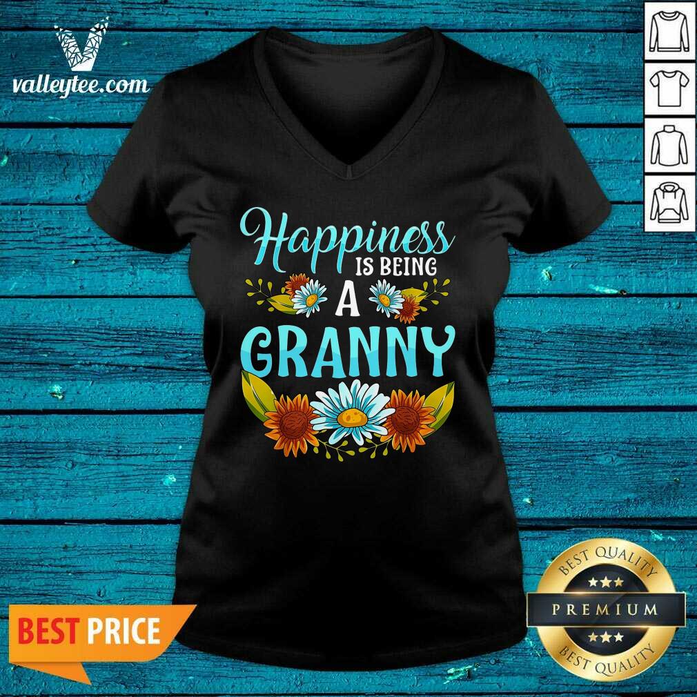 Happiness Is Being A Granny Flower Shirt - Image 3